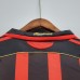 AC Milan 06/07 Home Red&Black Long Sleeve Soccer Jersey